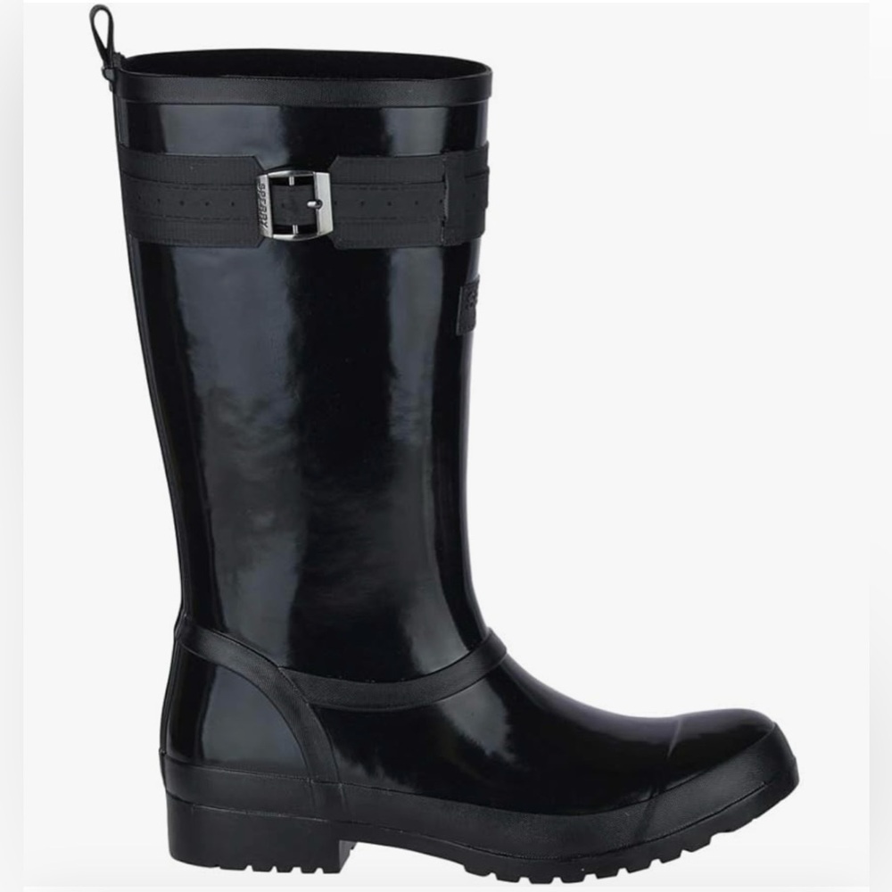 Sperry Women's Walker Atlantic Rain Boot, Black, 6 NWOT